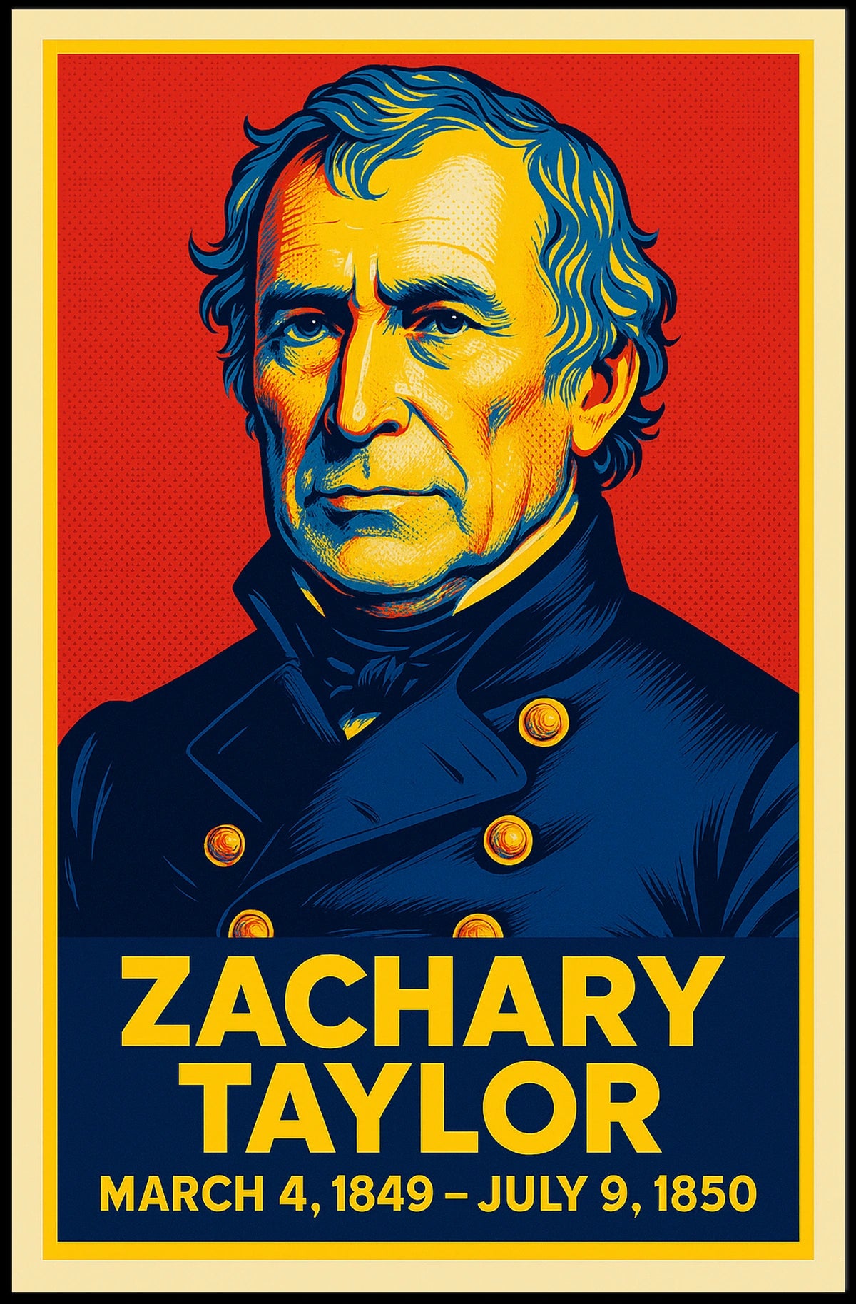 Zachary Taylor 12Th President Poster