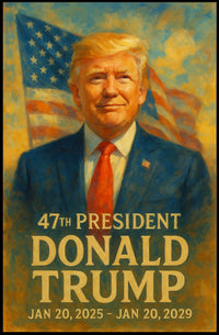 Trump Visionary Expressionism Patriotic Poster