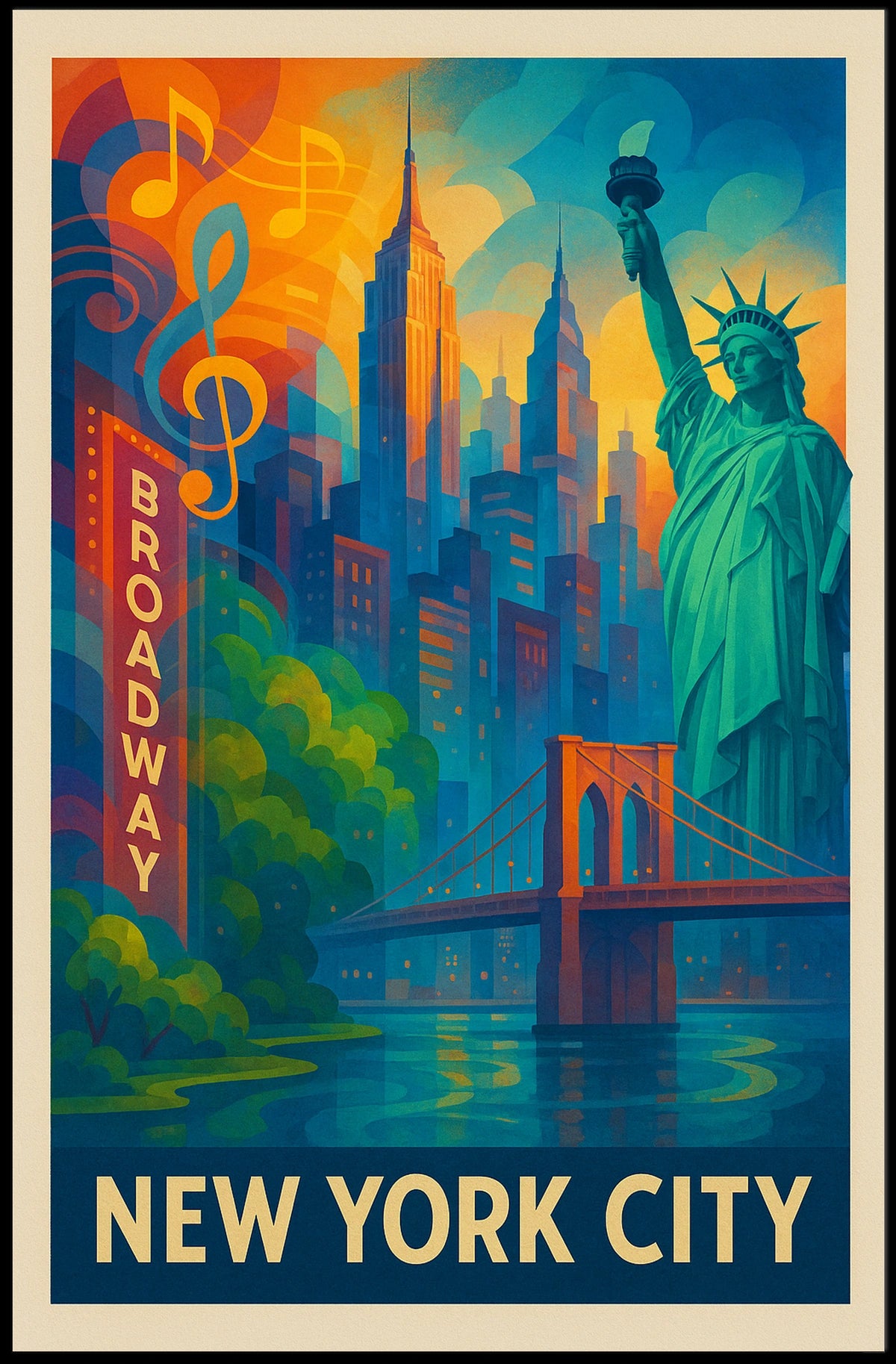 Discover New York City Poster