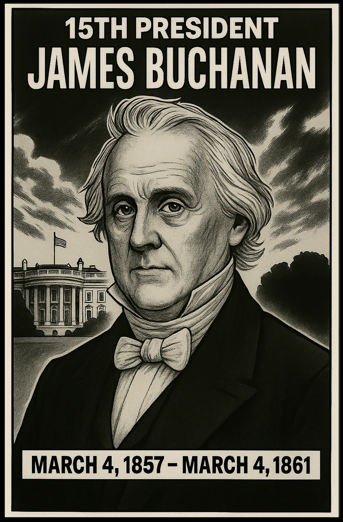 James Buchanan 15Th President Poster
