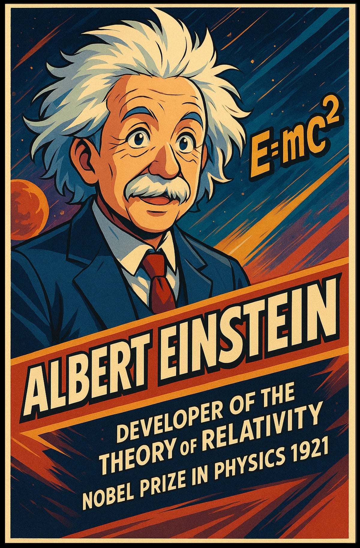 Albert Einstein Theory Of Relativity Poster