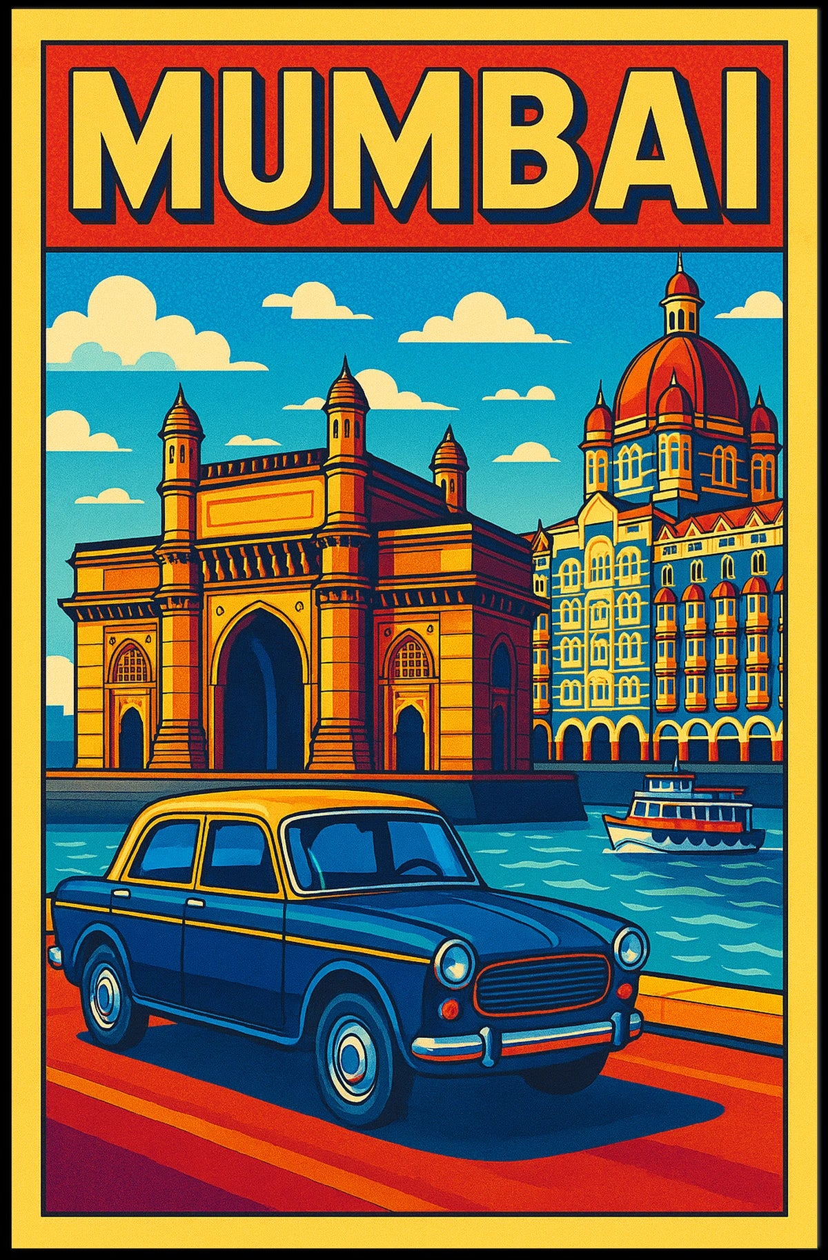 Mumbai A Vibrant Cityscape Poster