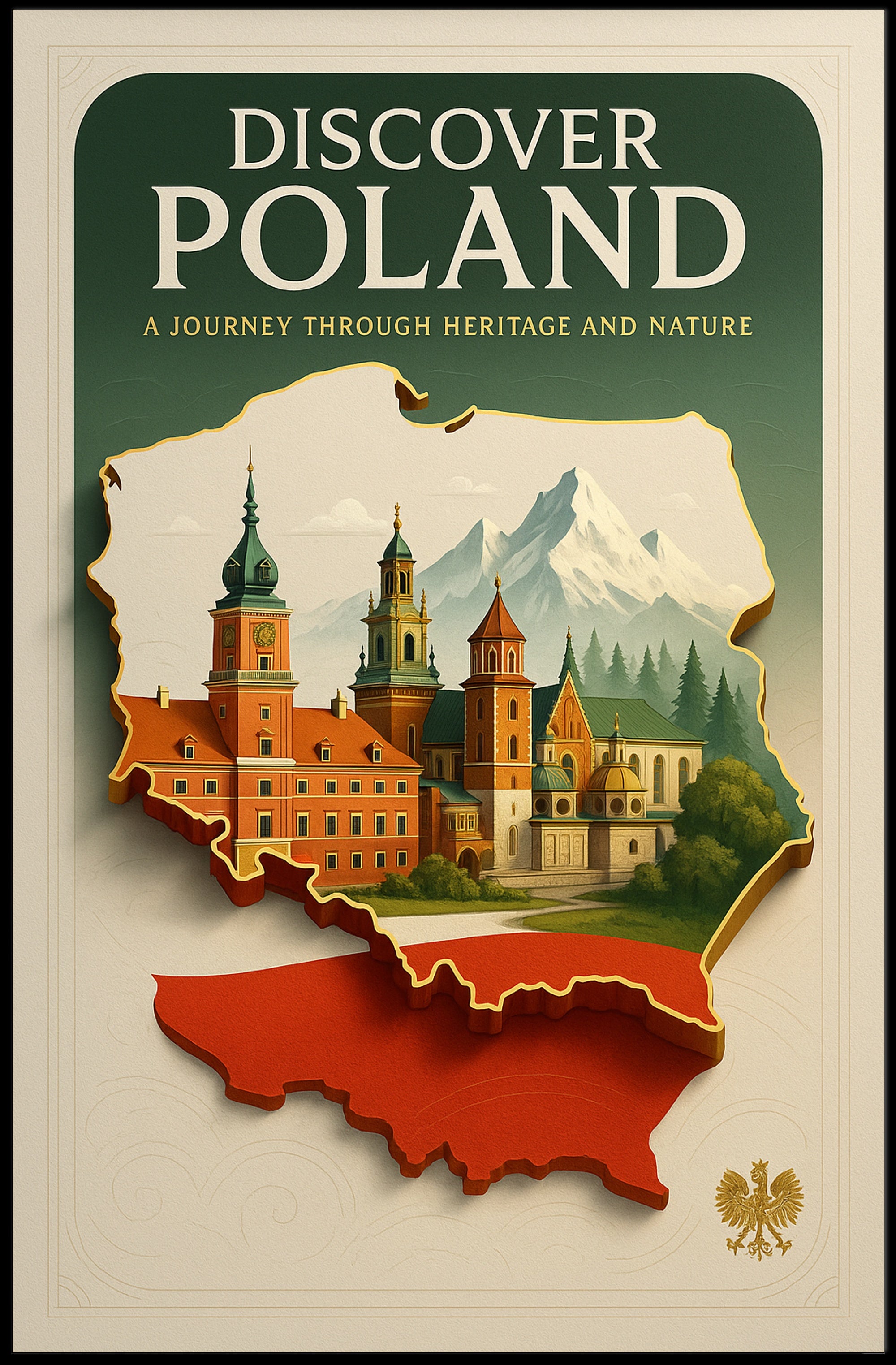 Poland Travel Adventure: Cultural and Natural Wonders Travel Poster