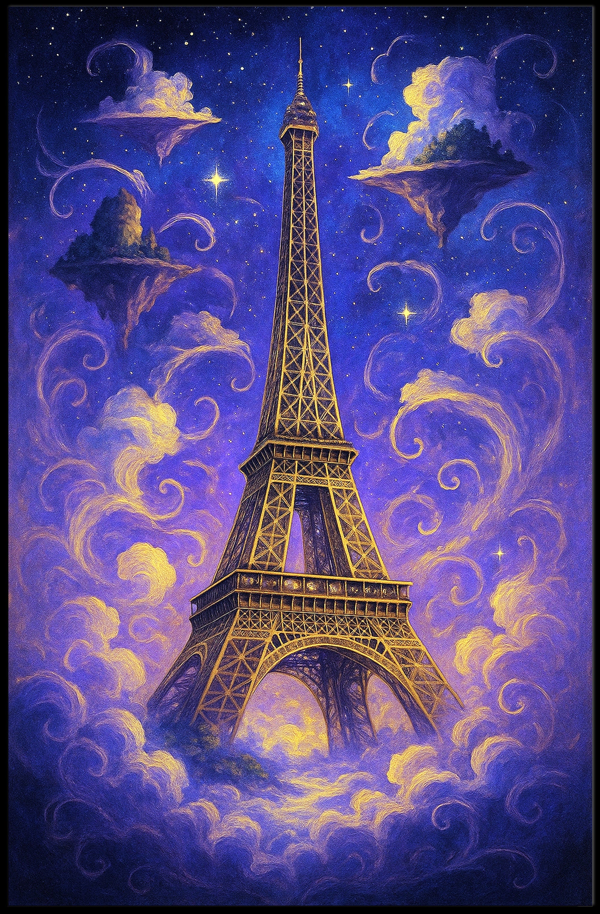Dreamy Eiffel Tower Poster PosterGoat