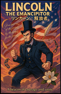 Lincoln Anime Art Poster: Historical or Presidential Poster PosterGoat