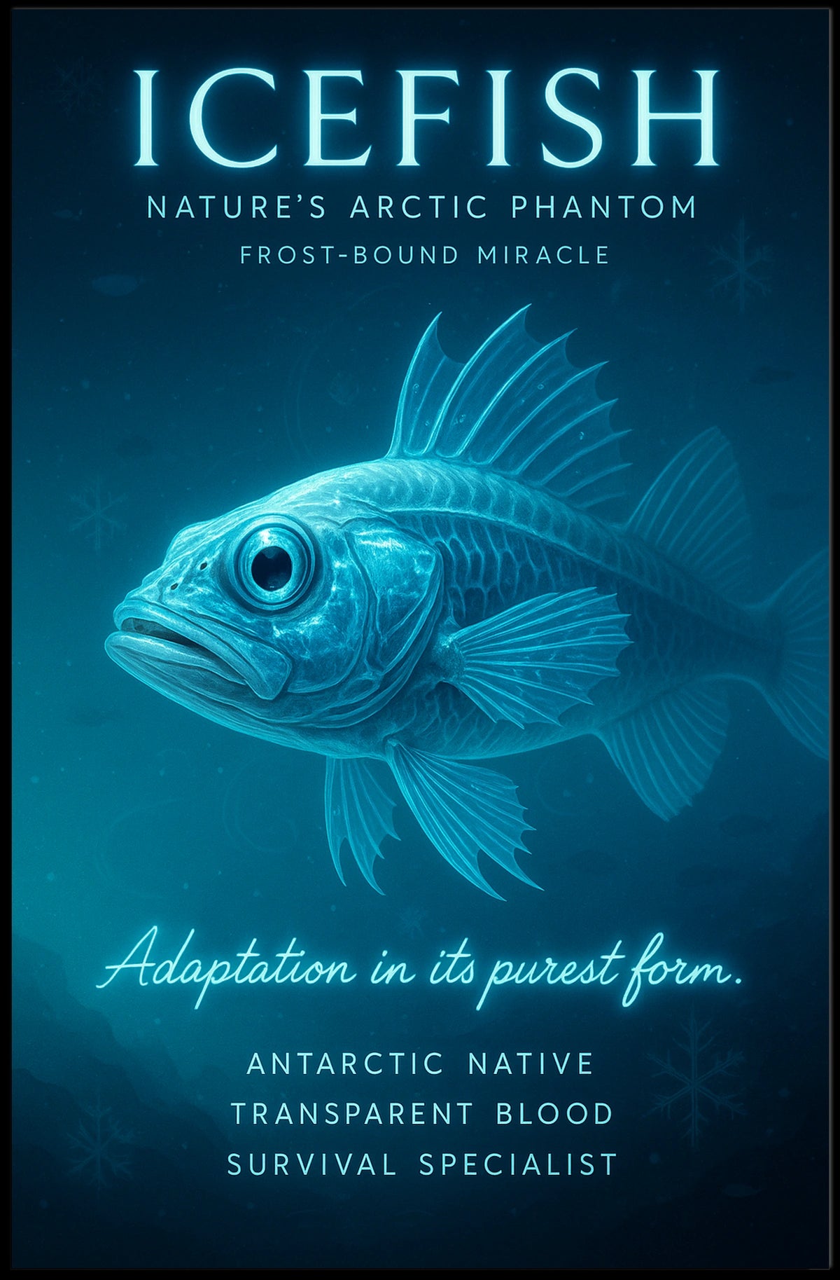 Icefish Natures Arctic Phantom Poster