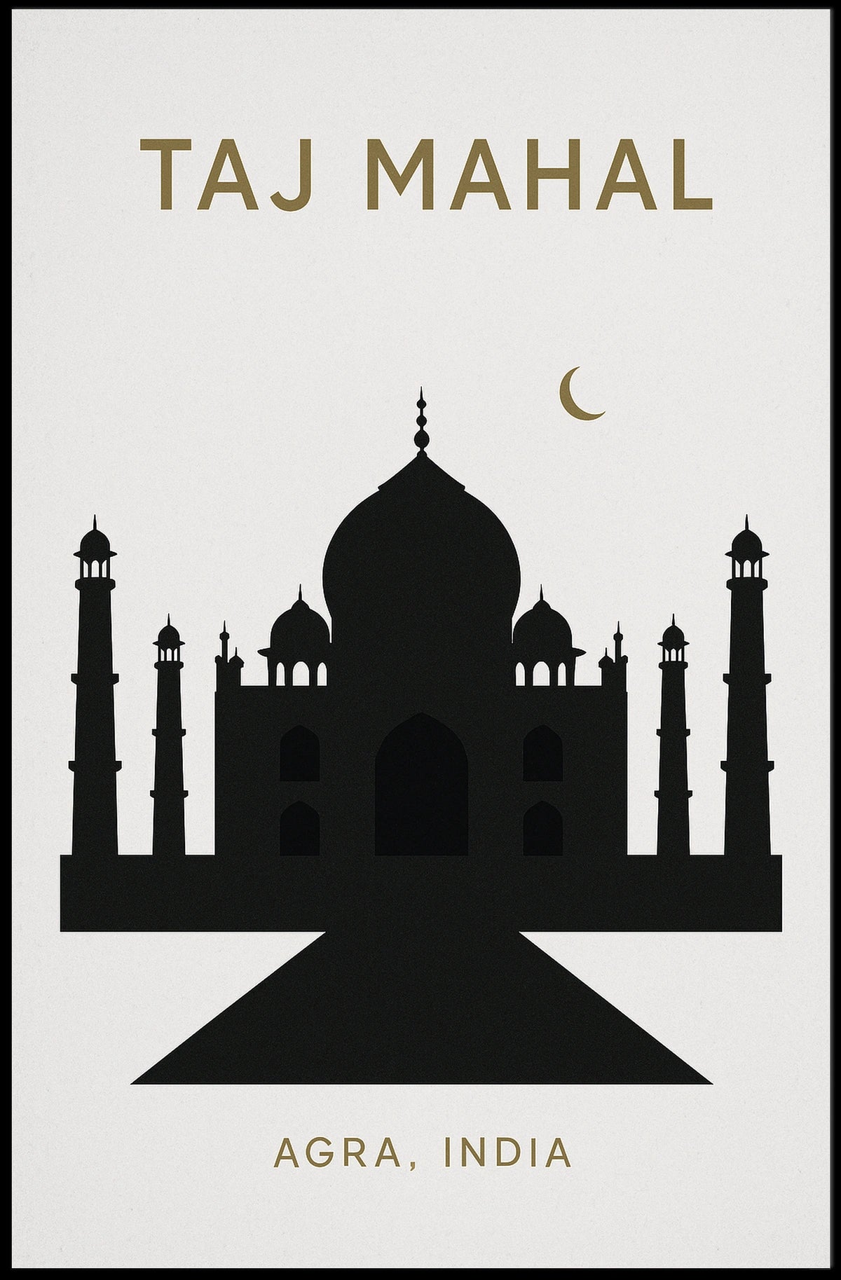 Taj Mahal Agra, India Poster
