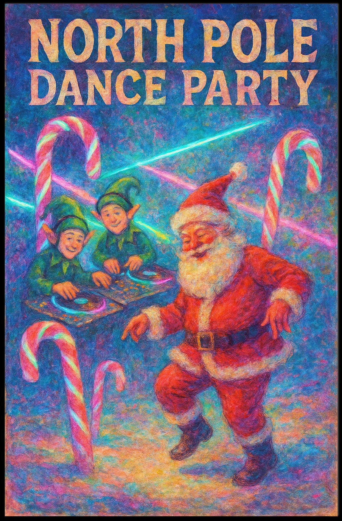 North Pole Dance Party Poster