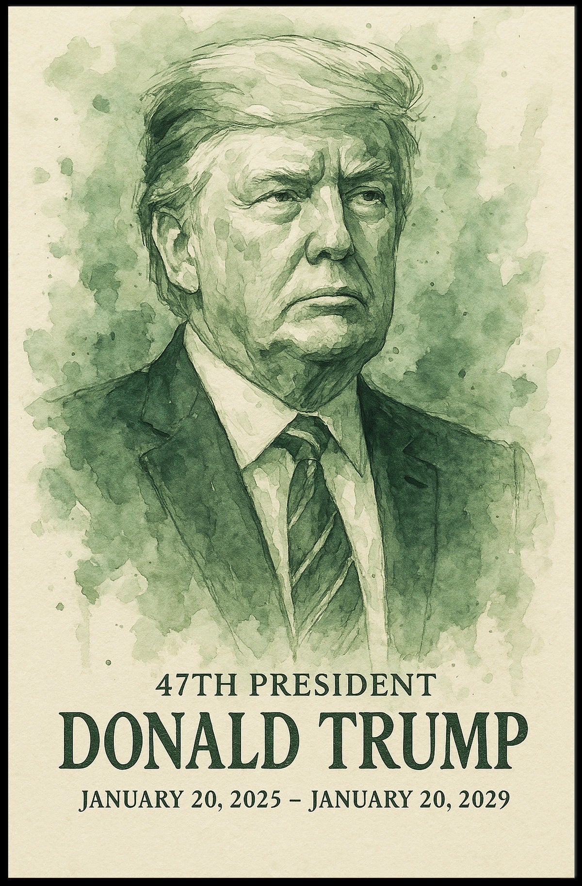 Donald Trump 47th President Poster