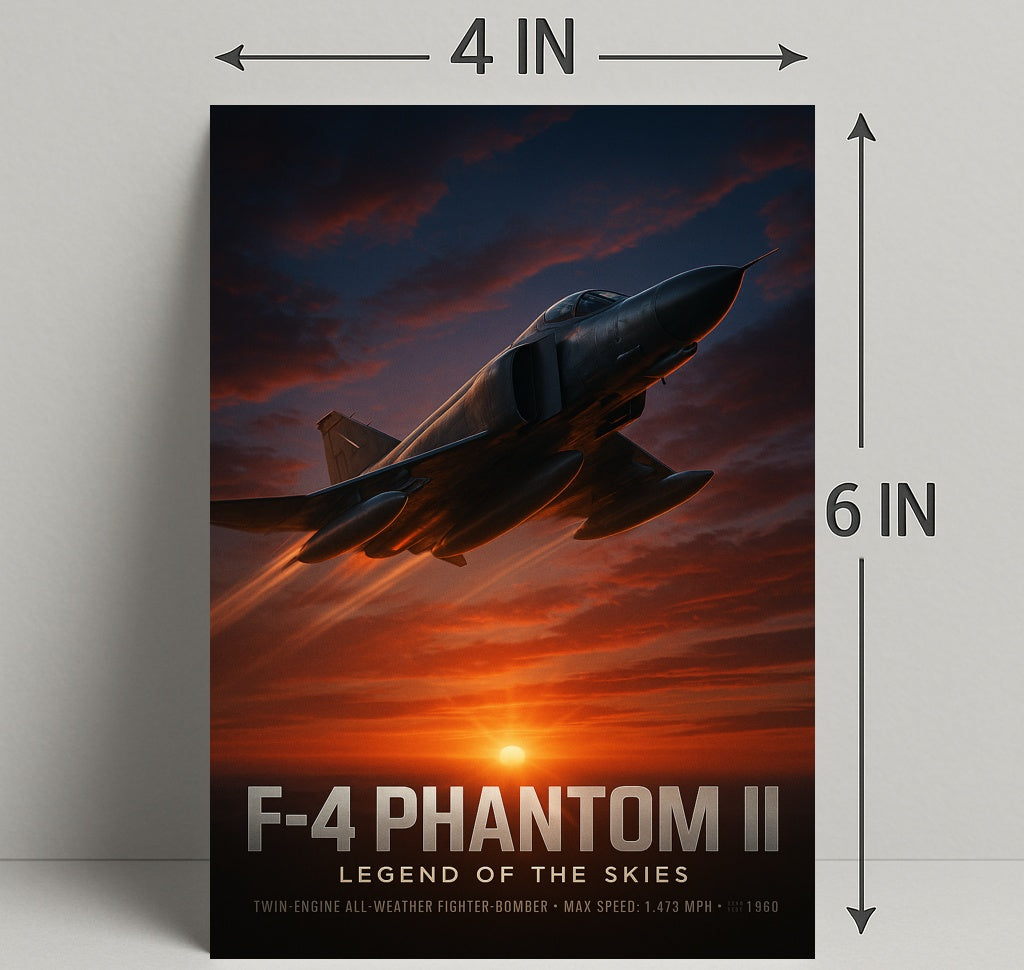 F-4 Phantom II Legend of the Skies Poster PosterGoat