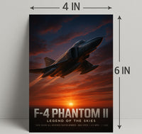 F-4 Phantom II Legend of the Skies Poster PosterGoat