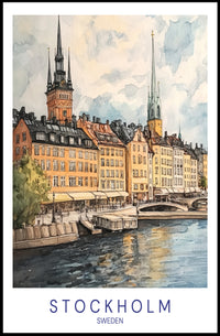 Scenic Stockholm Poster PosterGoat