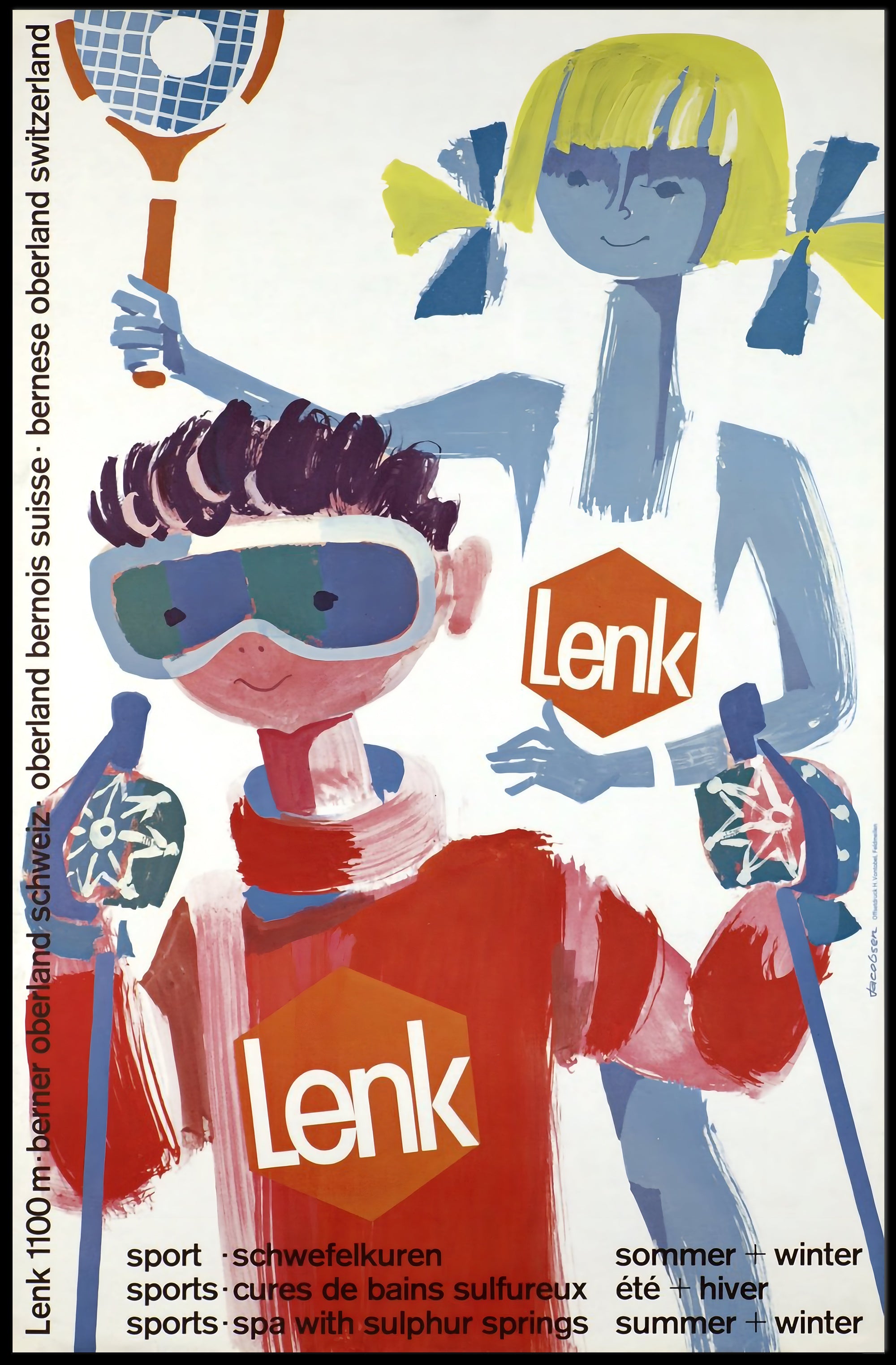 Lenk Travel Promotion Poster PosterGoat