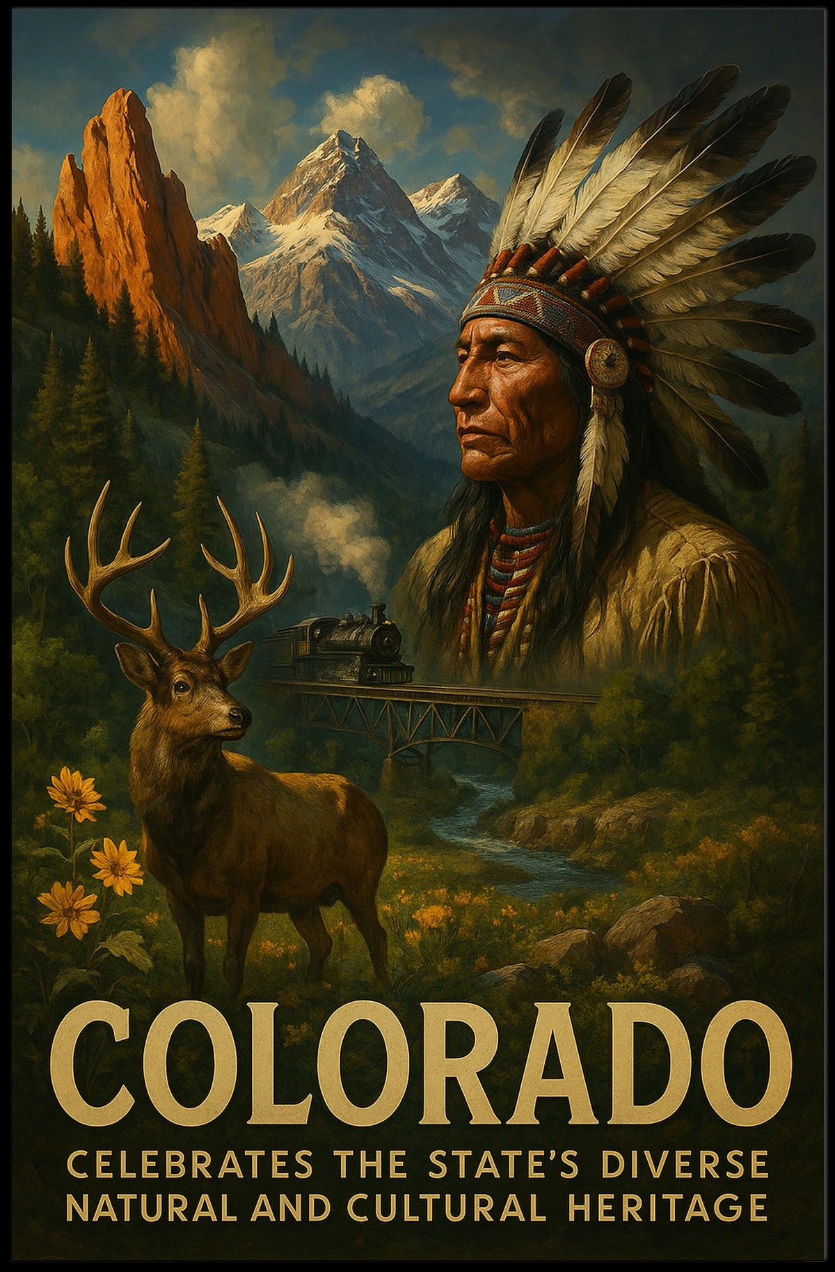 ColoradoS Diverse Heritage Poster