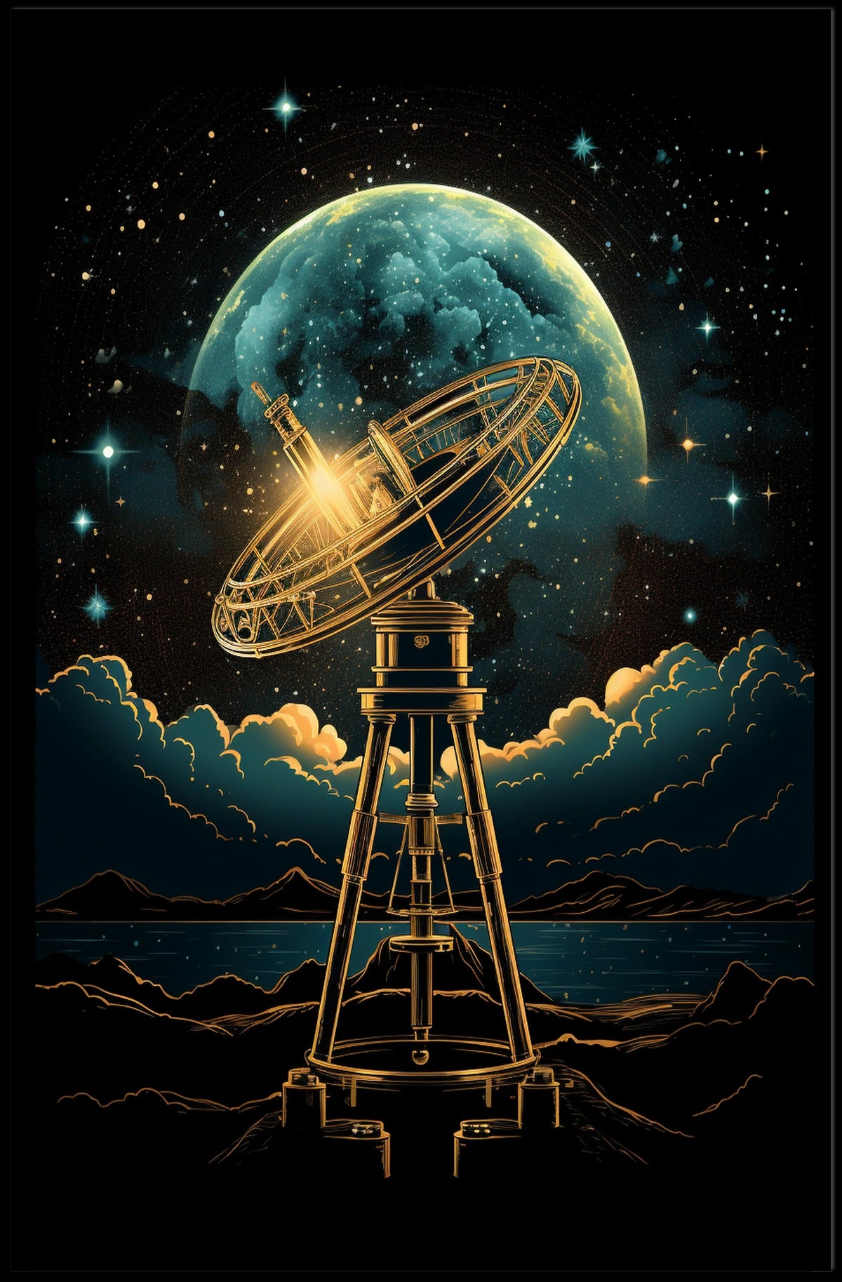 Celestial Exploration Poster