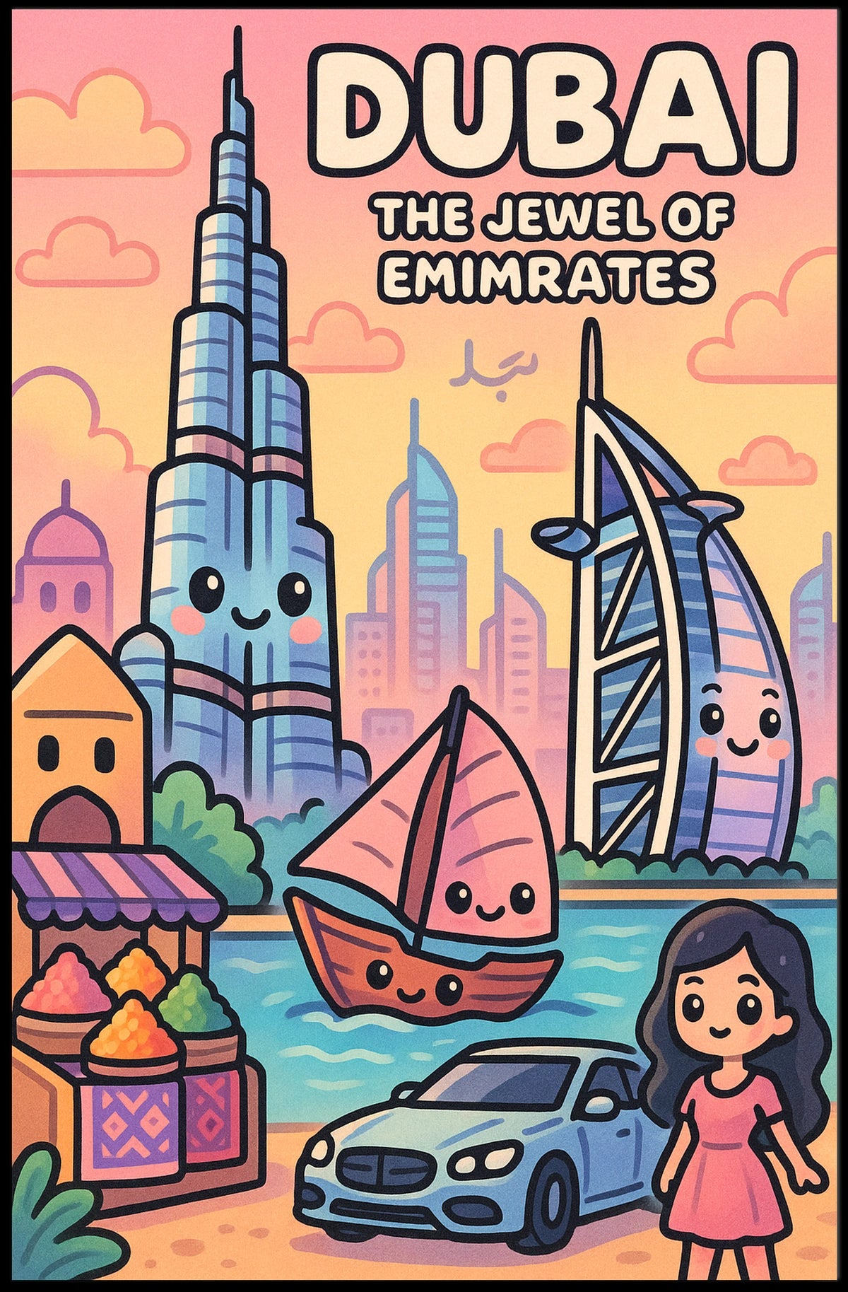 Dubai The Jewel of Emirates Poster