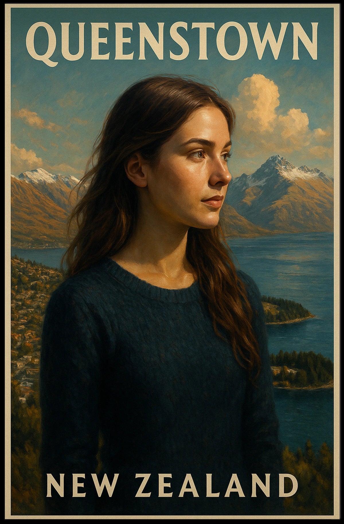 Queenstown, New Zealand Poster