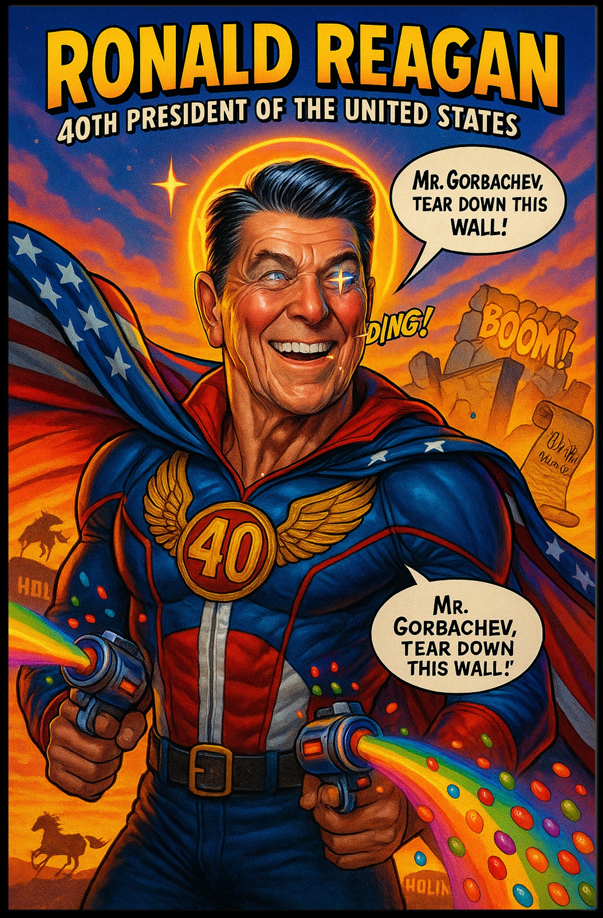 Ronald Reagan β 40th President Poster PosterGoat