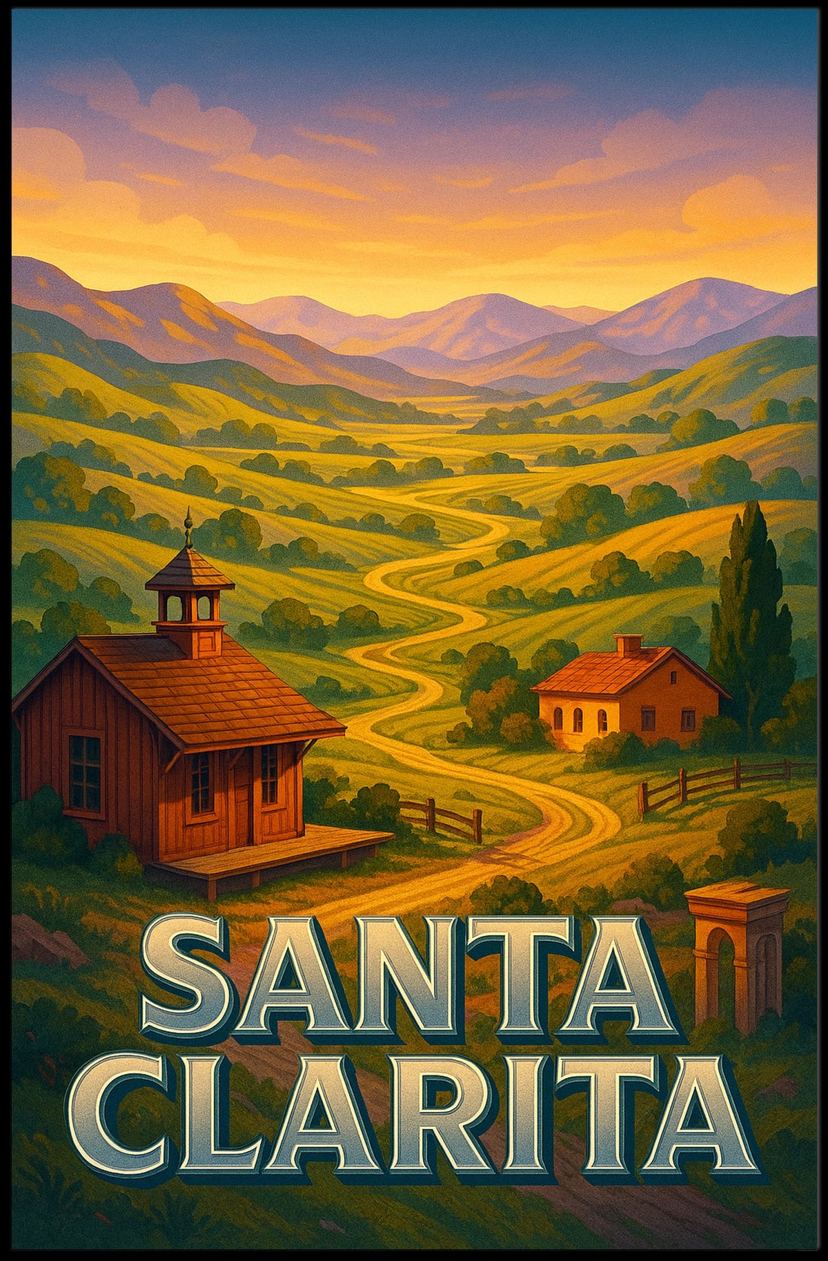 Santa Clarita Scenic Landscape Poster