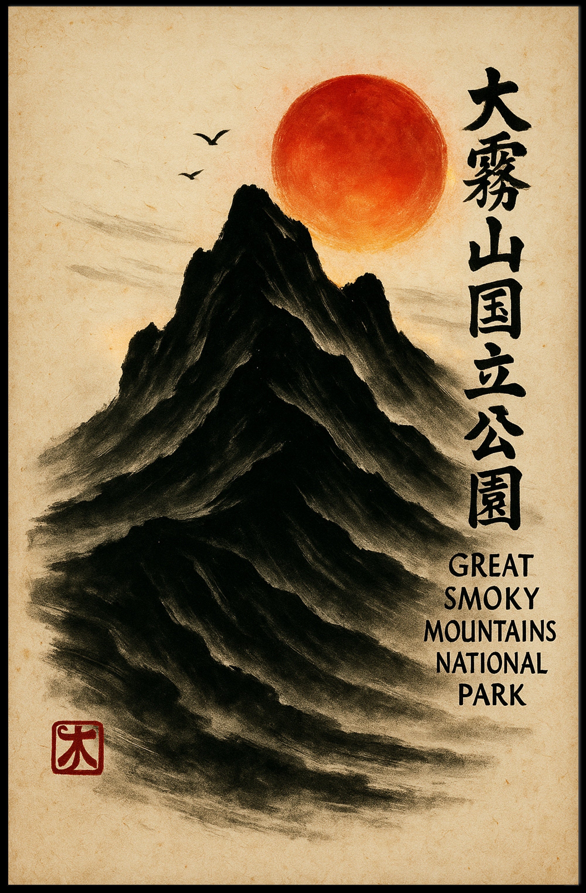 Great Smoky Mountains Cultural Heritage Artistic Poster