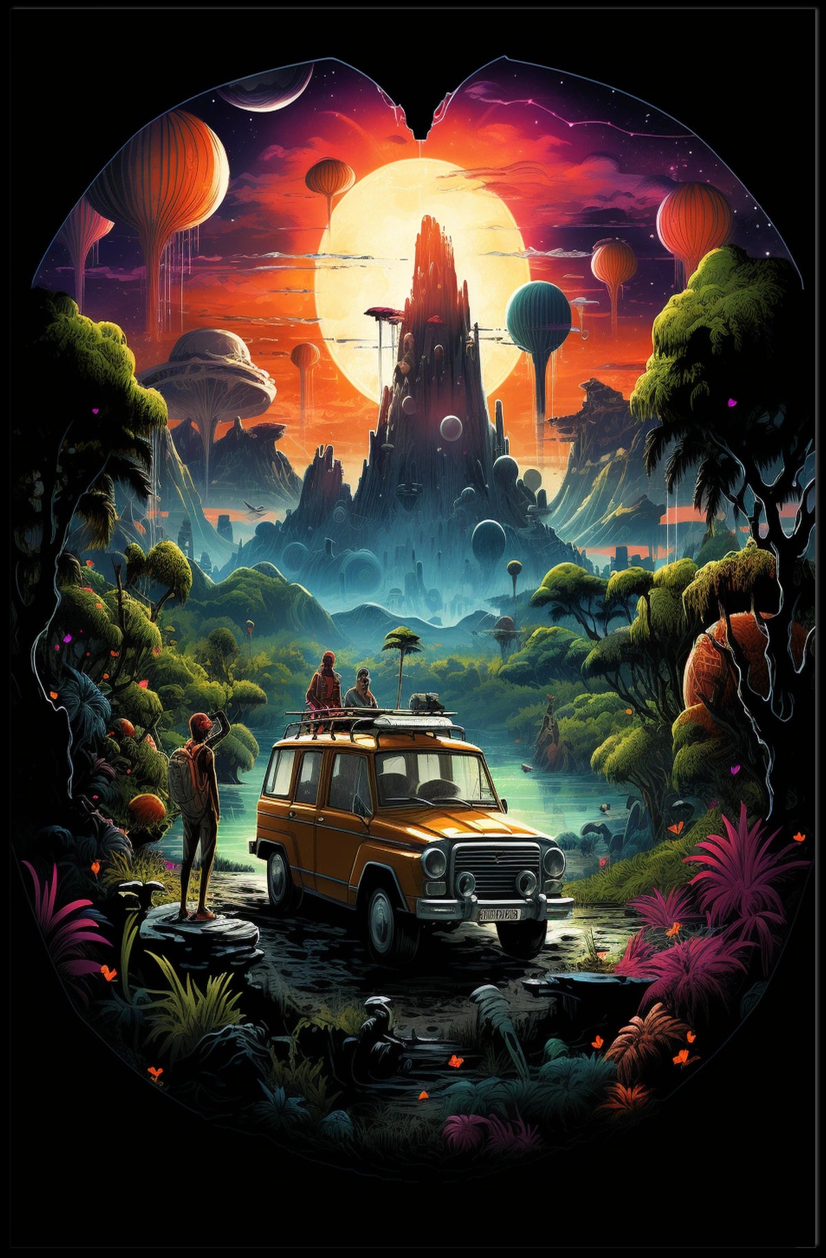Journey to the Surreal Landscape Poster