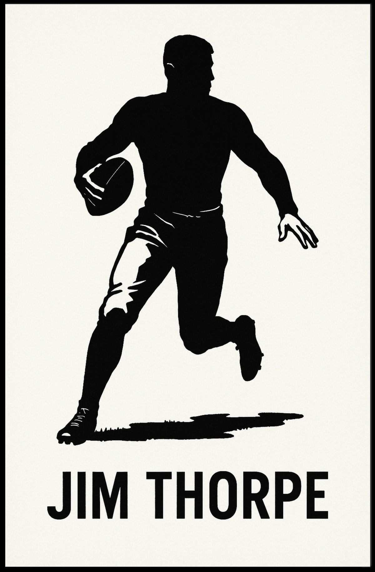 Jim Thorpe Athletic Icon Poster