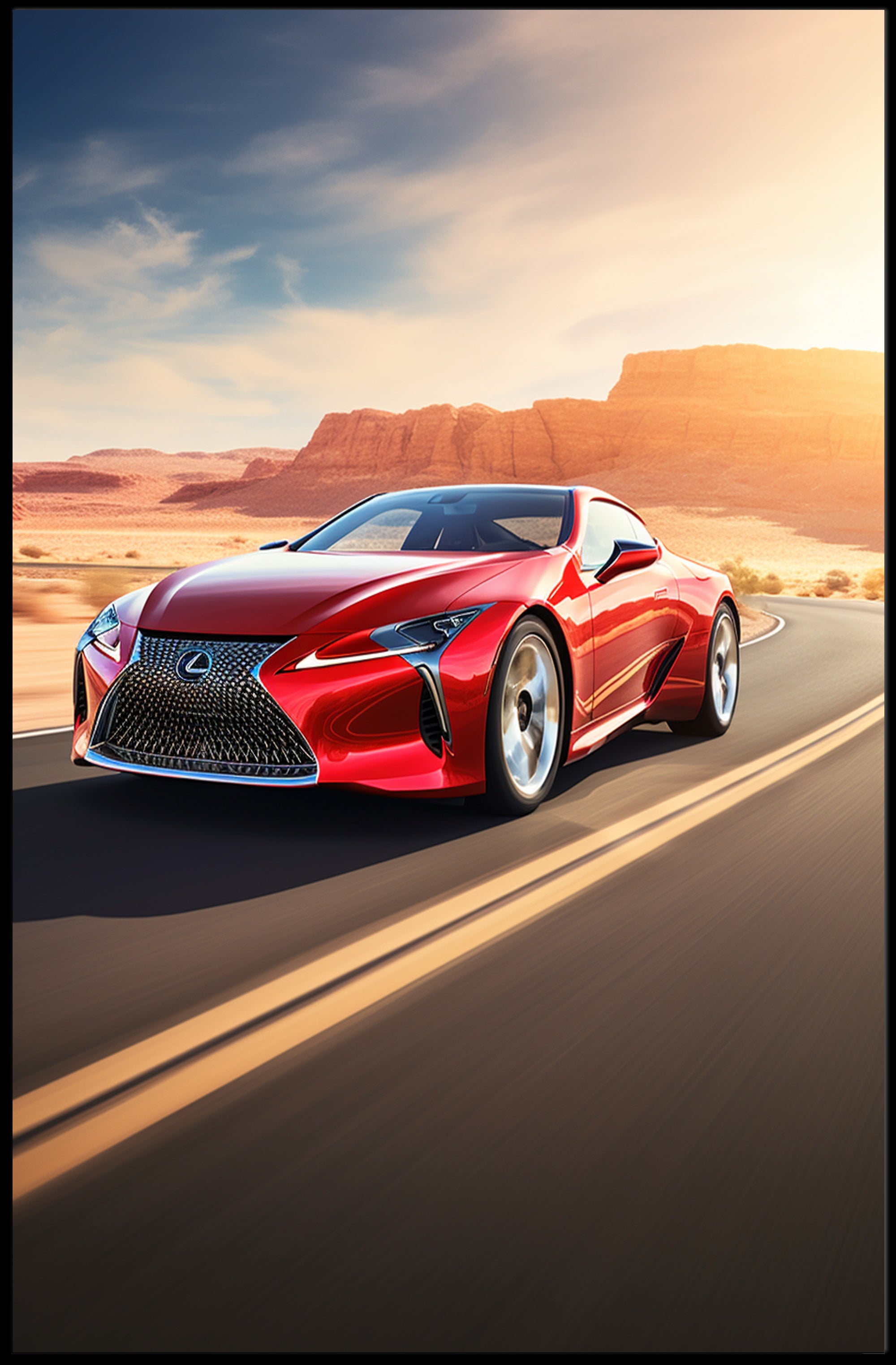 Desert Drive Poster PosterGoat