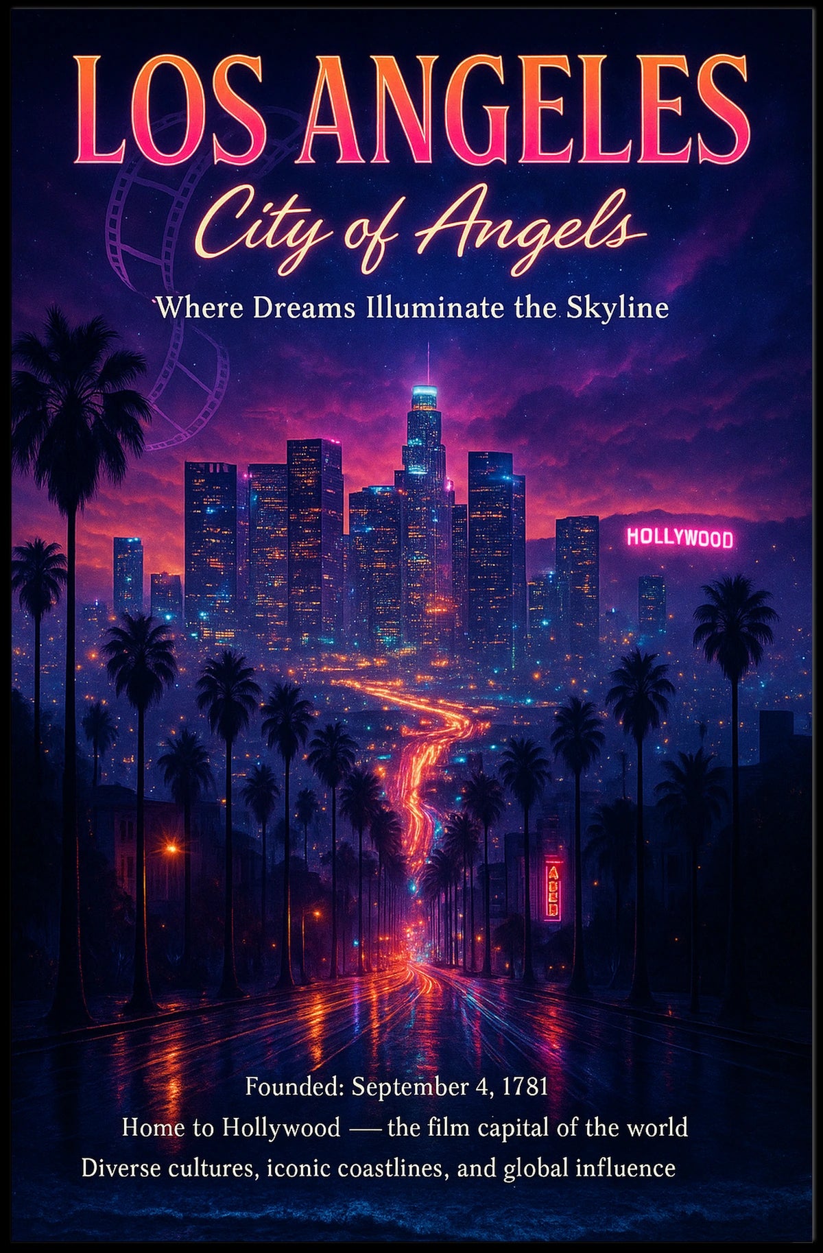 City of Angels Los Angeles Poster