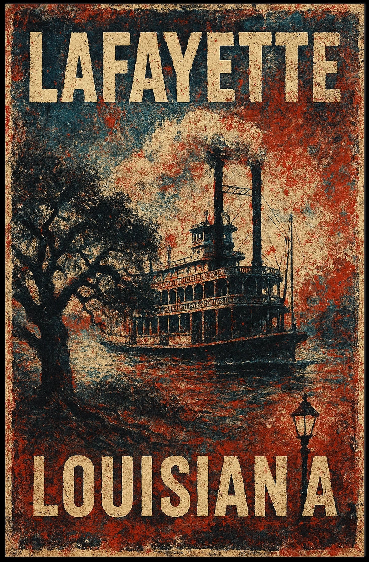 Lafayette, Louisiana Poster