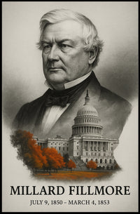Millard Fillmore 13th President of the United States Reflections Poster
