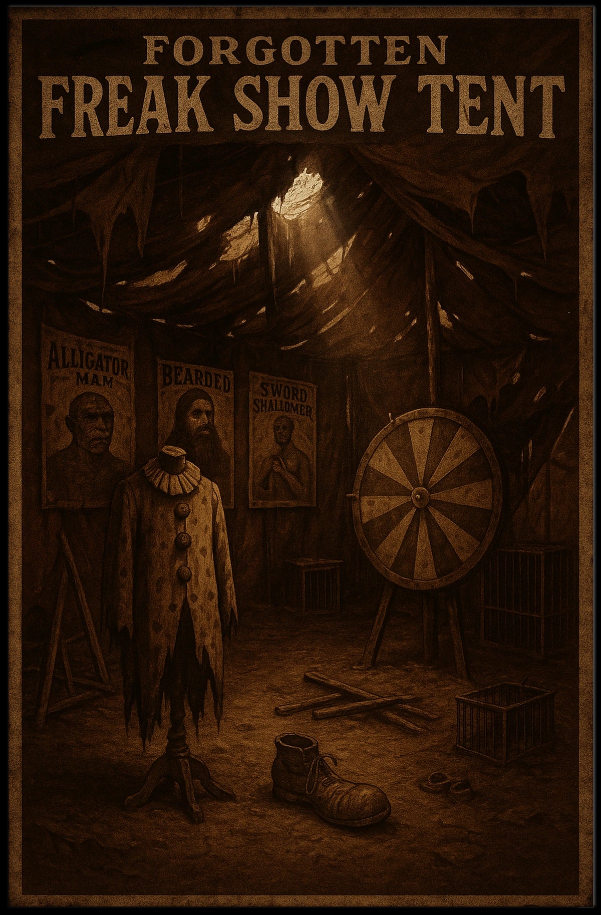 Forgotten Freak Show Tent Poster