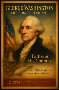 George Washington The First President Poster PosterGoat
