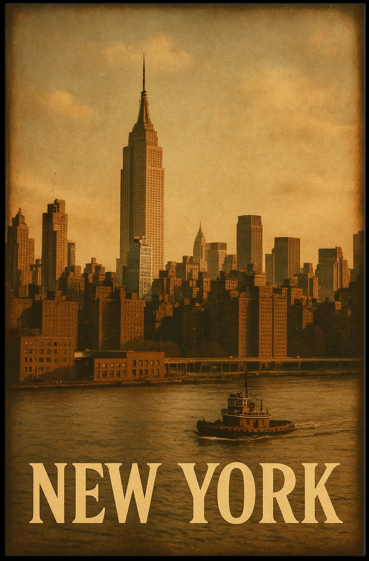 New York City Skyline Poster