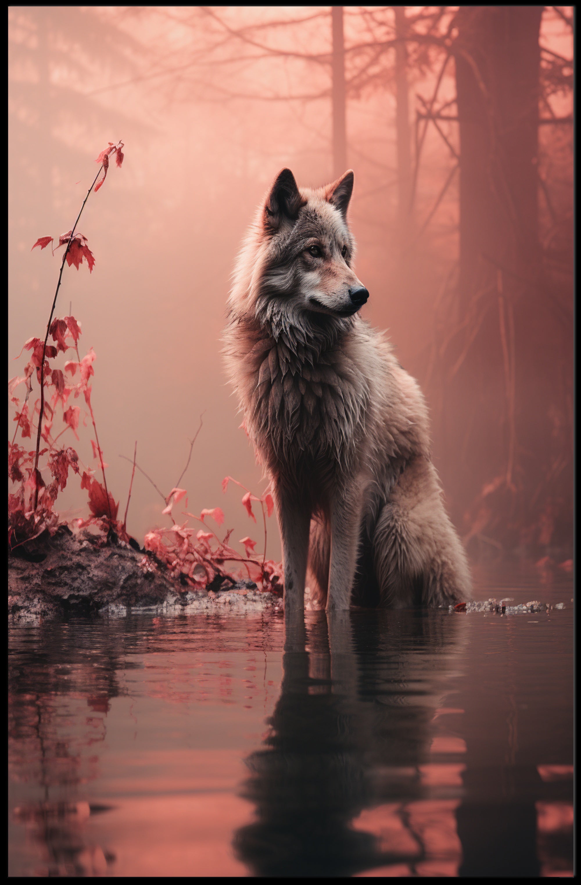 Serenity In The Mist Poster PosterGoat