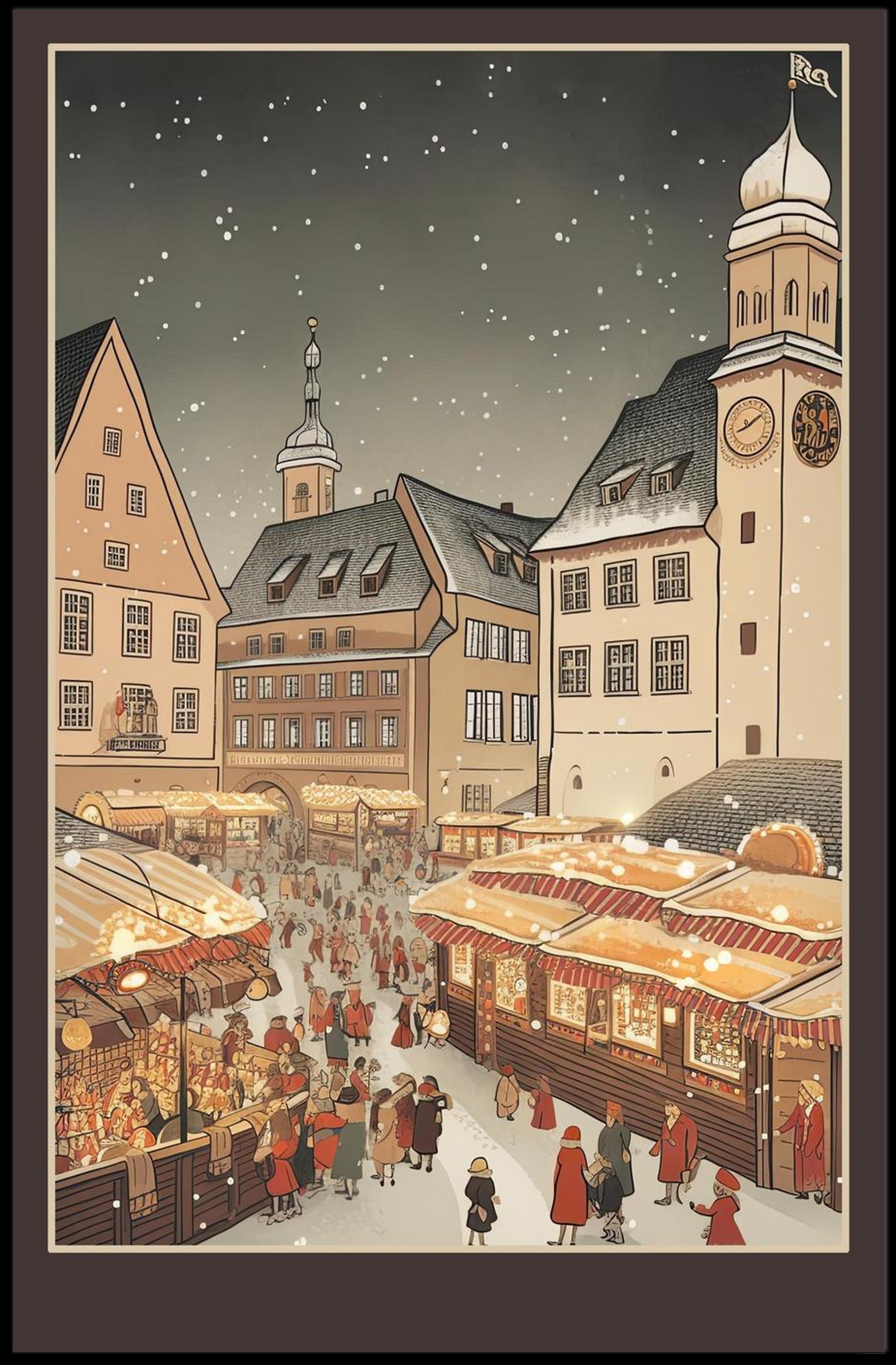 Winter Market Wonderland Poster