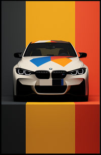 Vibrant Automotive Design Poster PosterGoat
