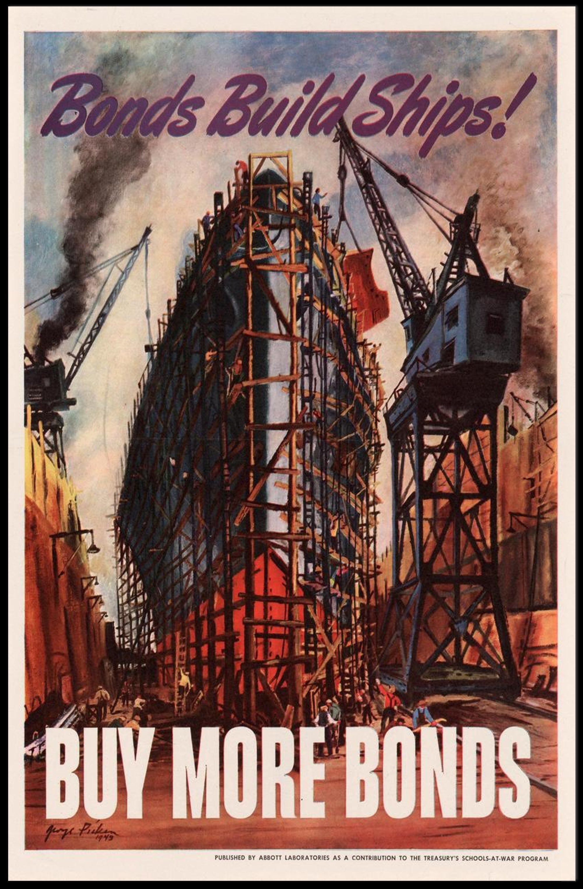 Bonds Build Ships! Poster PosterGoat