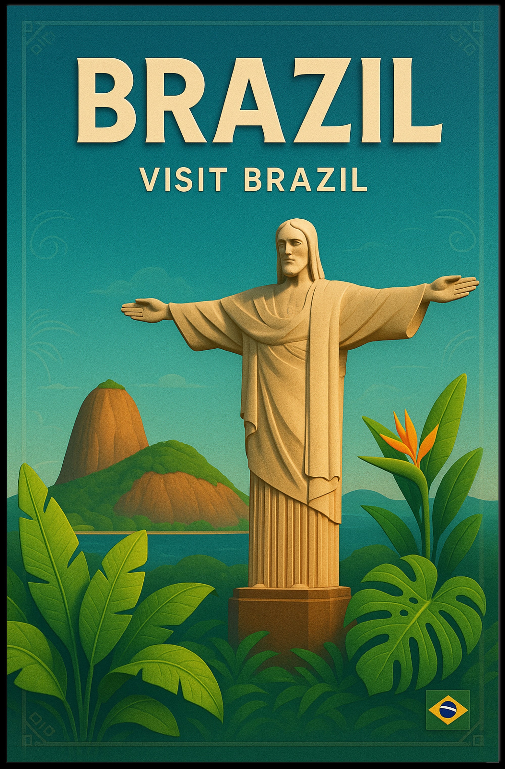 Discover Brazil Poster PosterGoat