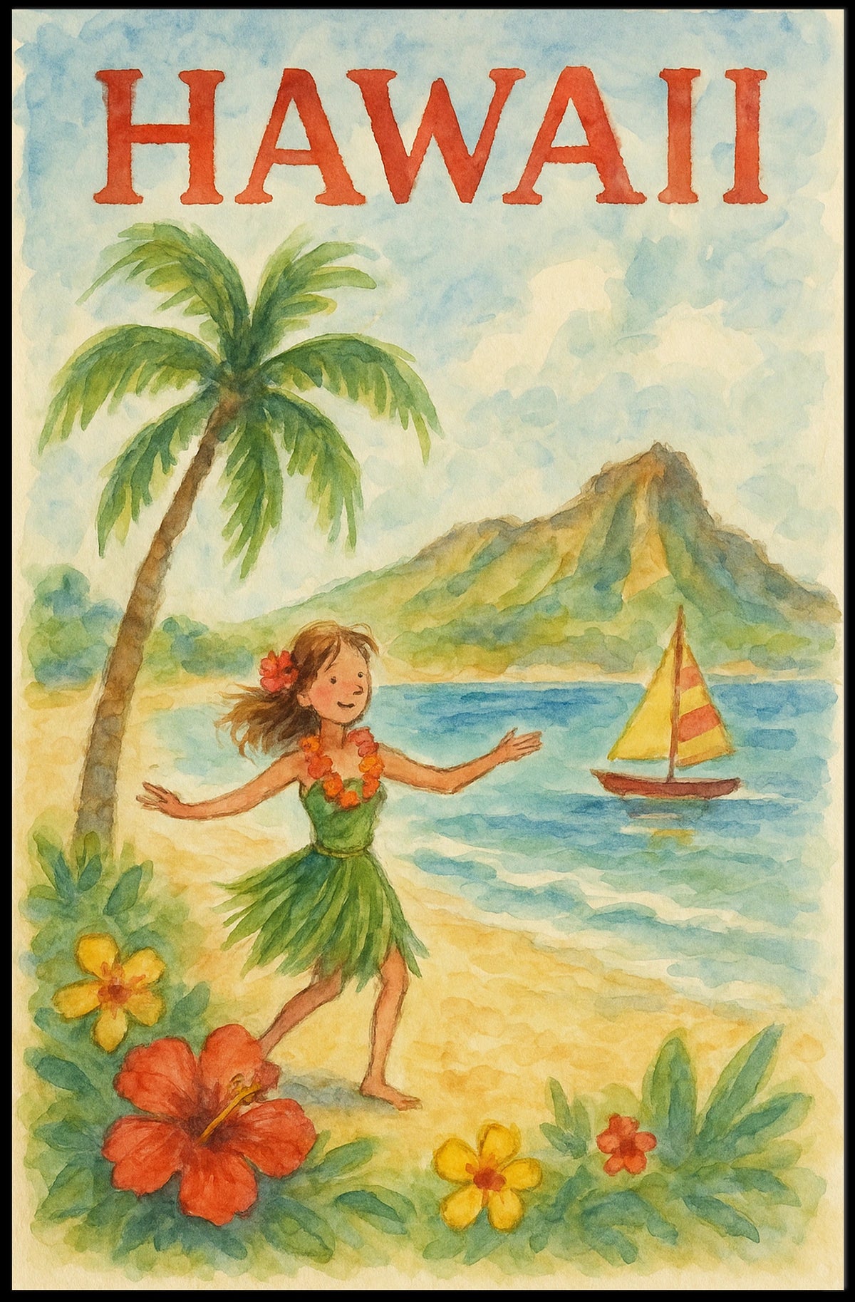 Hawaiian Paradise Poster