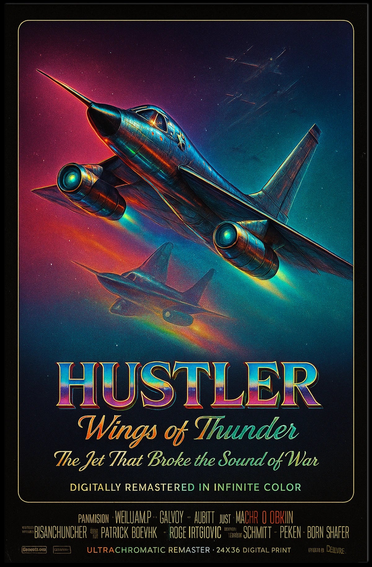 Hustler Wings Of Thunder Poster