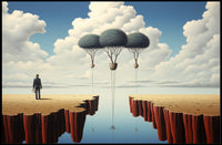 Surreal Reflections: Dreamlike Artistic Poster