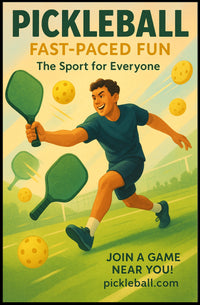 Pickleball Fast-Paced Fun Poster