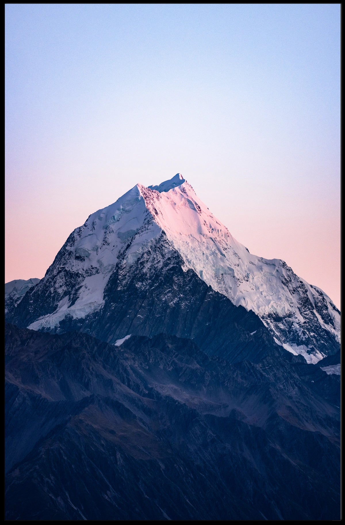 Majestic Mountain At Dawn Poster