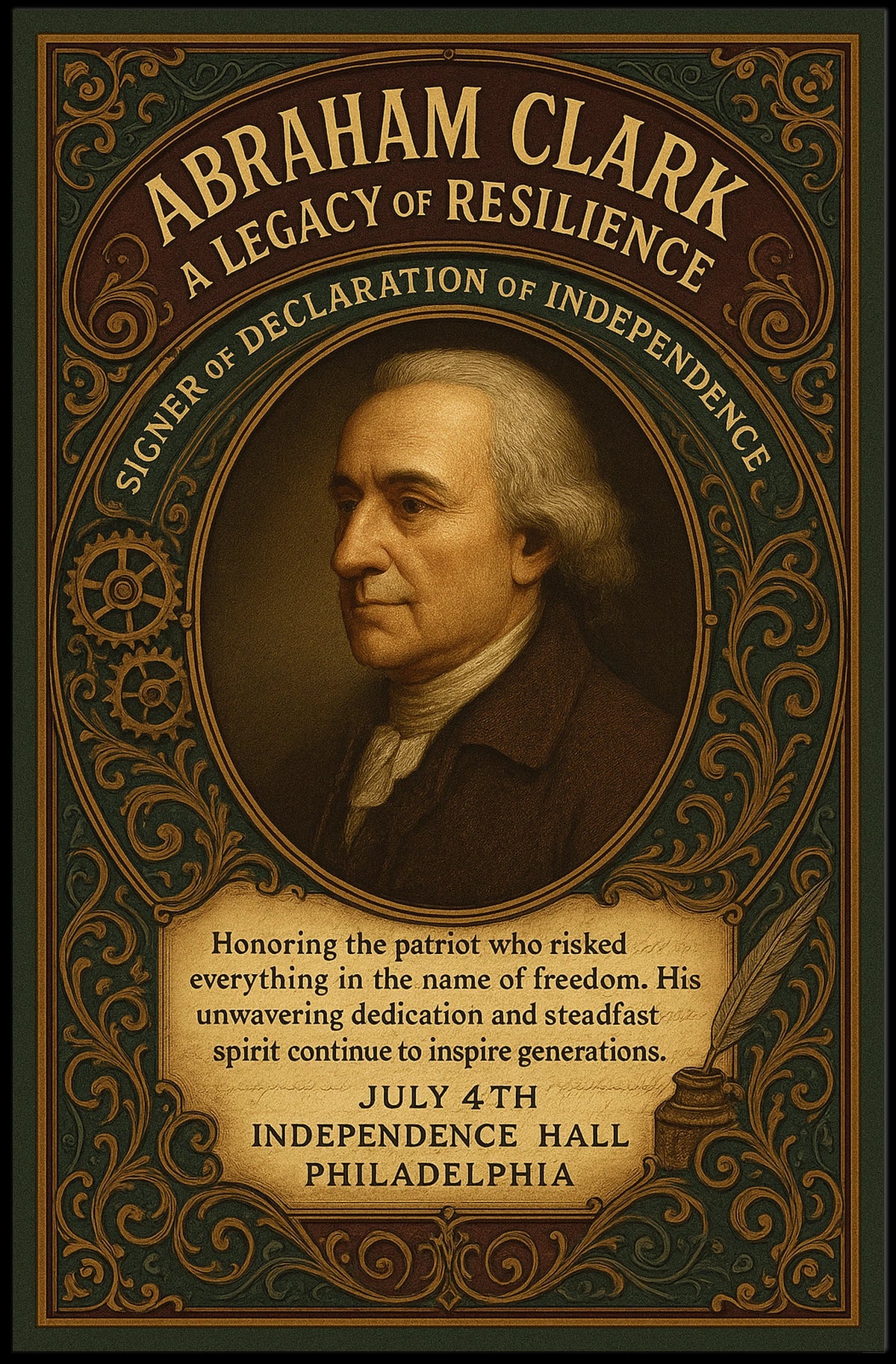 Abraham Clark A Legacy of Resilience Poster
