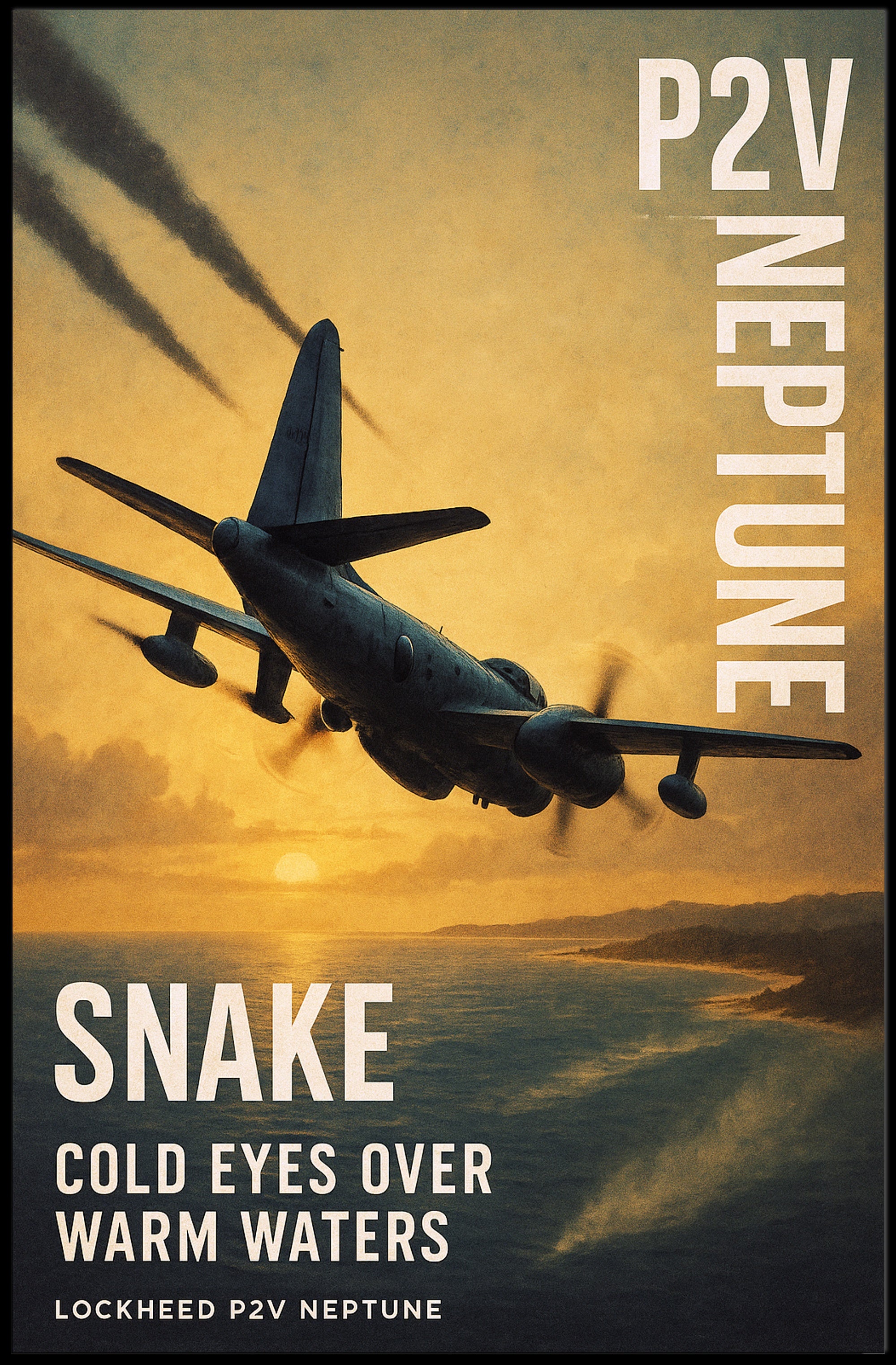 Snake Cold Eyes Over Warm Waters Poster PosterGoat