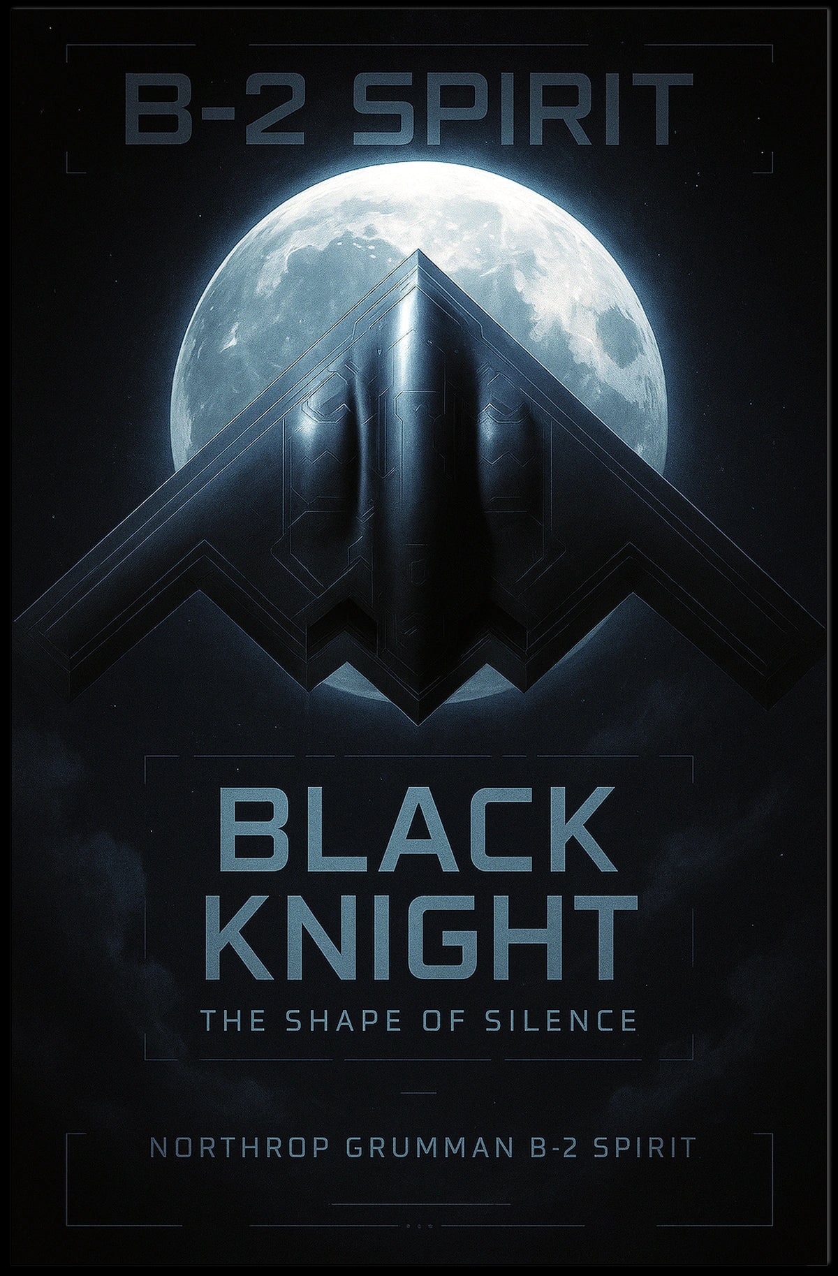 Black Knight B-2 Spirit Poster