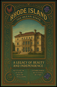 Rhode Island The Ocean State Poster