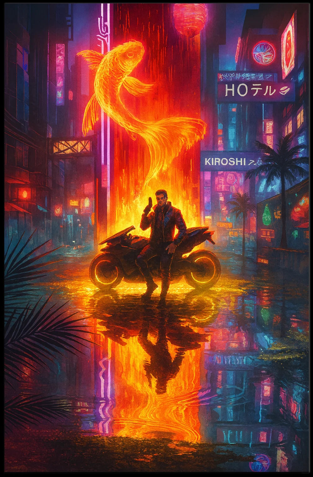 Enigmatic Typography Modern Art Poster