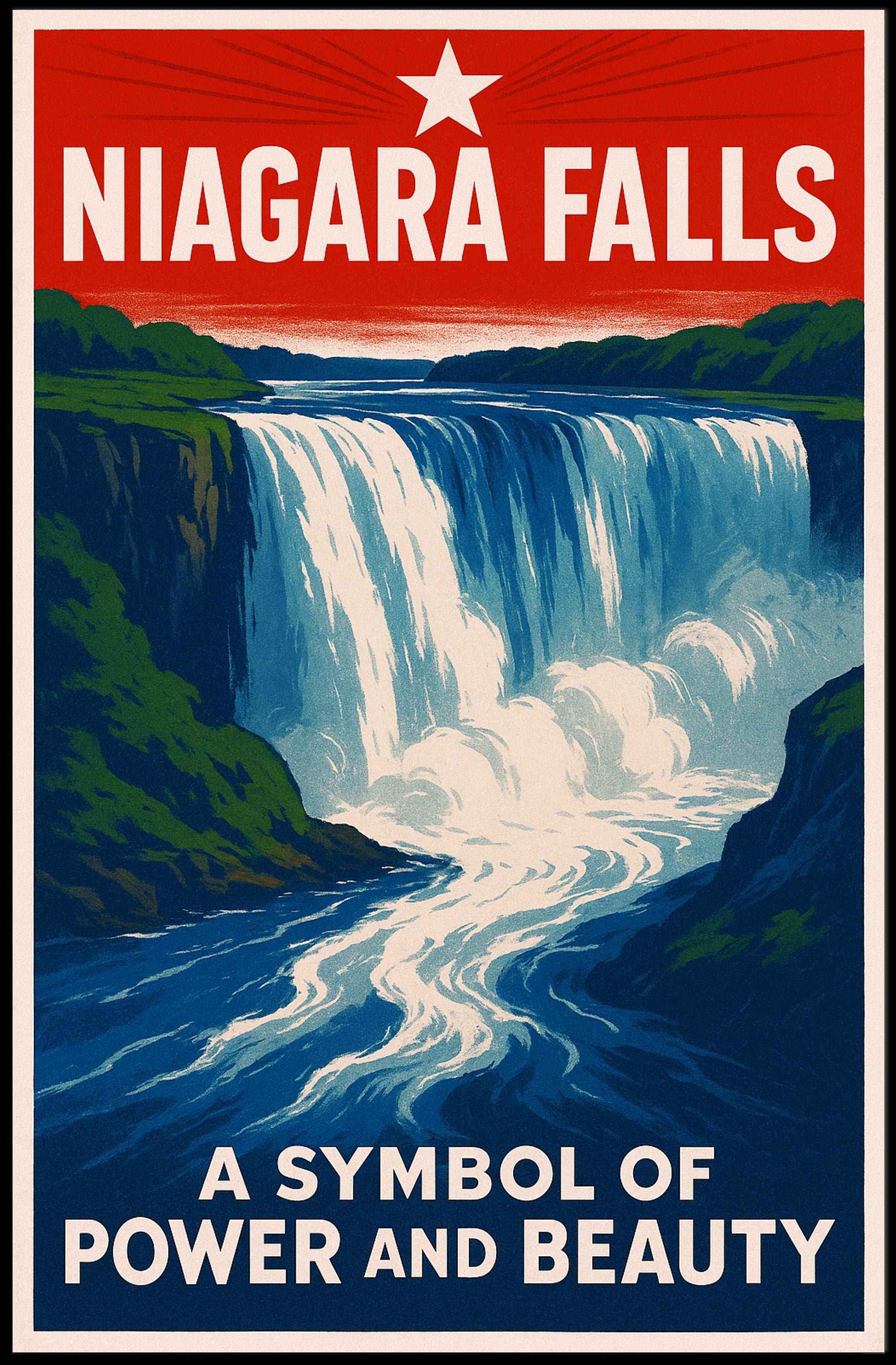 Niagara Falls A Symbol of Power and Beauty Poster PosterGoat