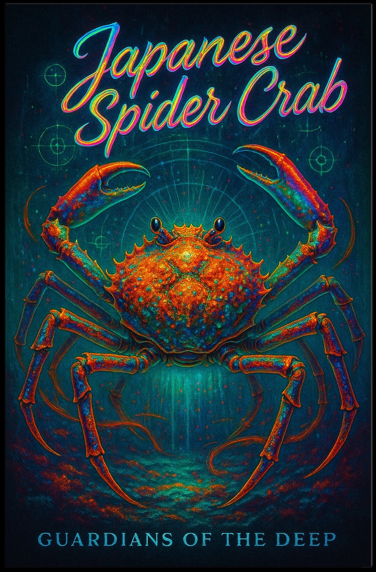 Japanese Spider Crab Guardians of the Deep Poster